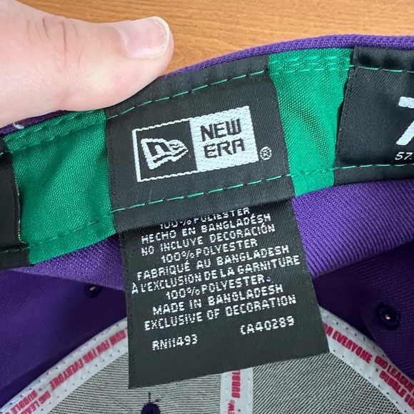 59Fifty Baseball Hat Colorado Rockies Big League Chew Ground Ball Grape 7 1/4 - Picture 13 of 13